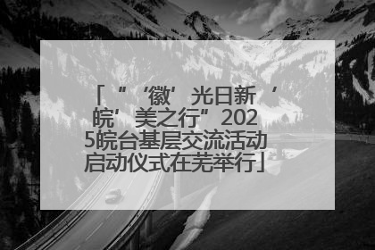 “‘徽’光日新‘皖’美之行”2025皖台基层交流活动启动仪式在芜举行