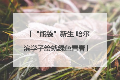 “瓶袋”新生 哈尔滨学子绘就绿色青春