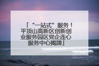 “一站式”服务！平顶山高新区创新创业服务园区党企连心服务中心揭牌