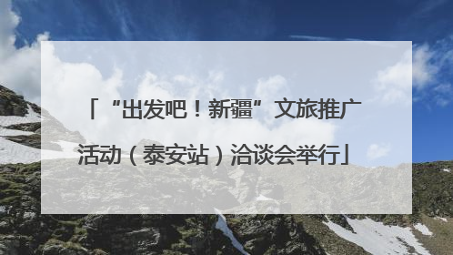 “出发吧！新疆”文旅推广活动（泰安站）洽谈会举行