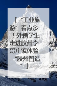 “工业旅游”看点多！外籍学生走进胶州李哥庄镇体验“胶州智造”