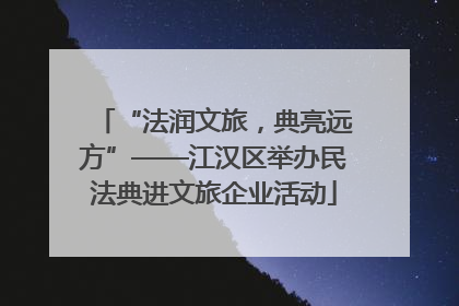 “法润文旅，典亮远方”——江汉区举办民法典进文旅企业活动