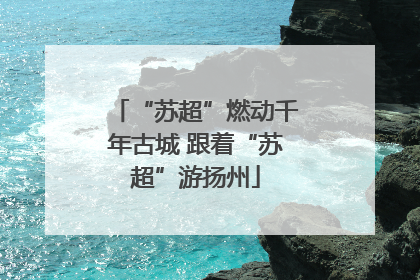 “苏超”燃动千年古城 跟着“苏超”游扬州