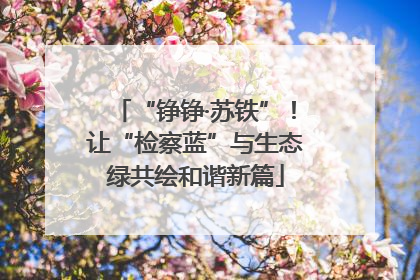 “铮铮·苏铁”！让“检察蓝”与生态绿共绘和谐新篇