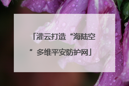 灌云打造“海陆空”多维平安防护网