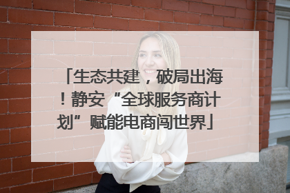 生态共建，破局出海！静安“全球服务商计划”赋能电商闯世界