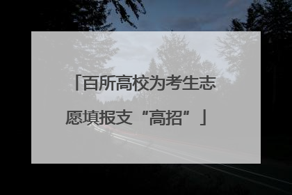 百所高校为考生志愿填报支“高招”