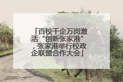 百校千企万岗激活“创新张家港”，张家港举行校政企联盟合作大会