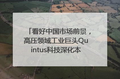 看好中国市场前景，高压领域工业巨头Quintus科技深化本土策略，构建全方位服务亚太区总部