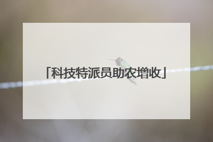 科技特派员助农增收