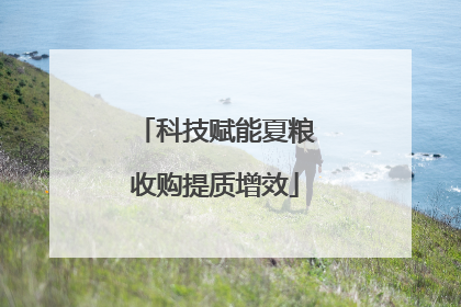 科技赋能夏粮收购提质增效