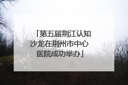 第五届荆江认知沙龙在荆州市中心医院成功举办