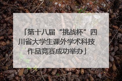 第十八届“挑战杯”四川省大学生课外学术科技作品竞赛成功举办