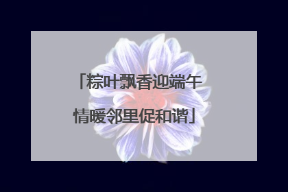 粽叶飘香迎端午 情暖邻里促和谐