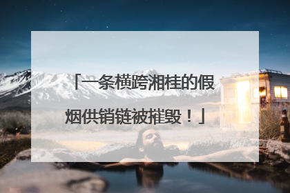一条横跨湘桂的假烟供销链被摧毁！