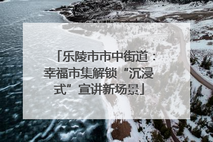 乐陵市市中街道：幸福市集解锁“沉浸式”宣讲新场景