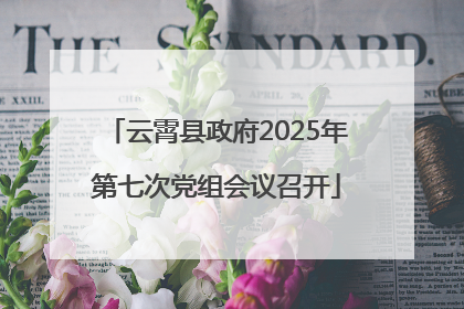 云霄县政府2025年第七次党组会议召开