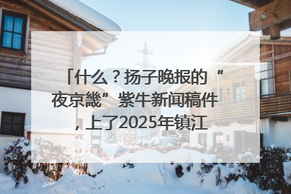 什么？扬子晚报的“夜京畿”紫牛新闻稿件，上了2025年镇江中考模拟卷！