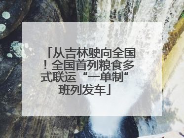 从吉林驶向全国！全国首列粮食多式联运“一单制”班列发车
