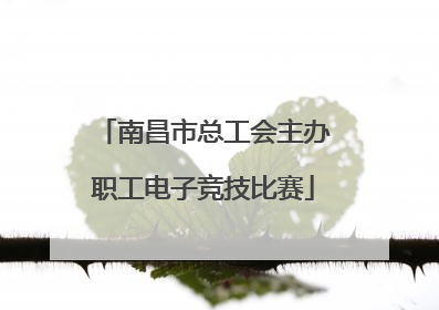 南昌市总工会主办职工电子竞技比赛