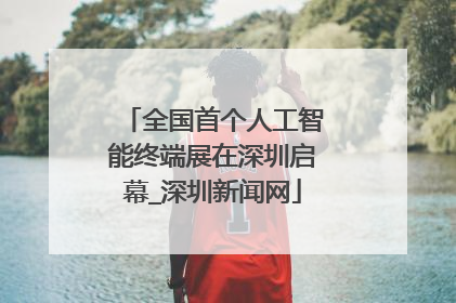 全国首个人工智能终端展在深圳启幕_深圳新闻网