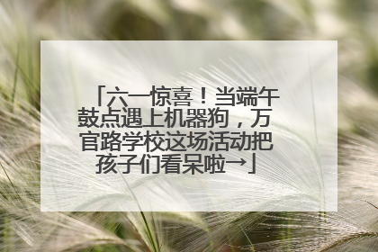 六一惊喜！当端午鼓点遇上机器狗，万官路学校这场活动把孩子们看呆啦→