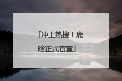 冲上热搜！鹿晗正式官宣