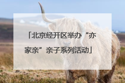 北京经开区举办“亦家亲”亲子系列活动