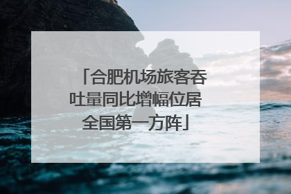 合肥机场旅客吞吐量同比增幅位居全国第一方阵