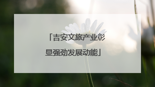 吉安文旅产业彰显强劲发展动能