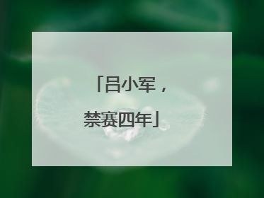 吕小军，禁赛四年