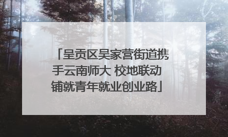 呈贡区吴家营街道携手云南师大 校地联动铺就青年就业创业路