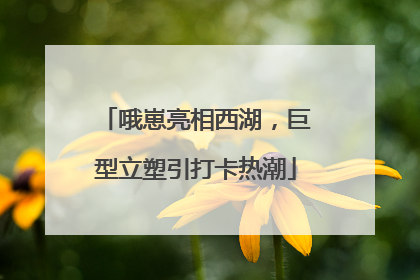 哦崽亮相西湖，巨型立塑引打卡热潮