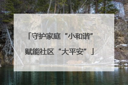 守护家庭“小和谐” 赋能社区“大平安”