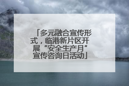 多元融合宣传形式，临港新片区开展“安全生产月”宣传咨询日活动