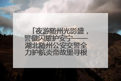 夜游随州光影盛，警徽闪耀护安宁——湖北随州公安交警全力护航炎帝故里寻根节夜游活动侧记
