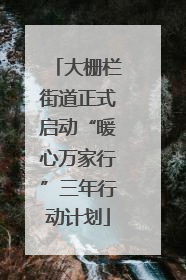 大栅栏街道正式启动“暖心万家行”三年行动计划