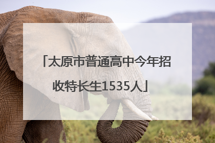 太原市普通高中今年招收特长生1535人
