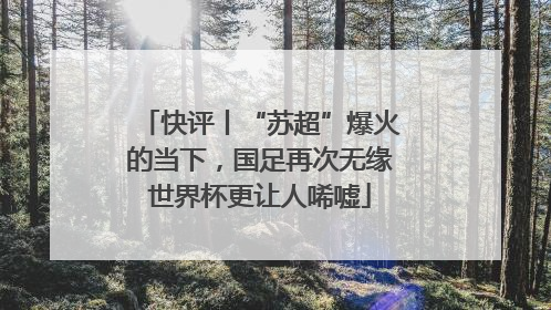 快评丨“苏超”爆火的当下，国足再次无缘世界杯更让人唏嘘