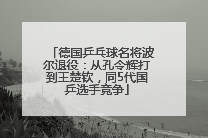 德国乒乓球名将波尔退役：从孔令辉打到王楚钦，同5代国乒选手竞争