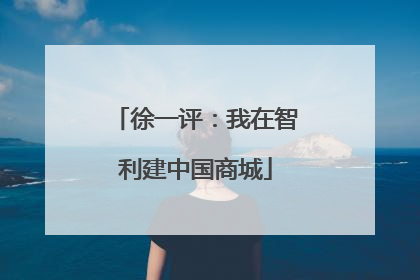 徐一评：我在智利建中国商城