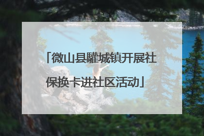 微山县驩城镇开展社保换卡进社区活动