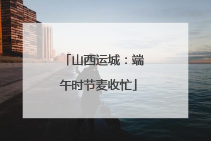 山西运城：端午时节麦收忙