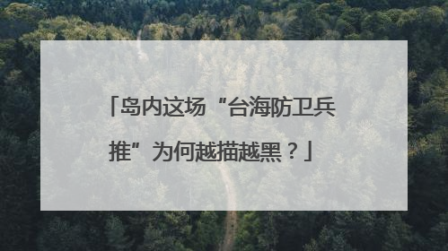 岛内这场“台海防卫兵推”为何越描越黑？