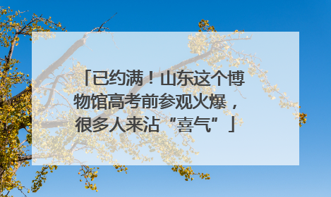 已约满！山东这个博物馆高考前参观火爆，很多人来沾“喜气”