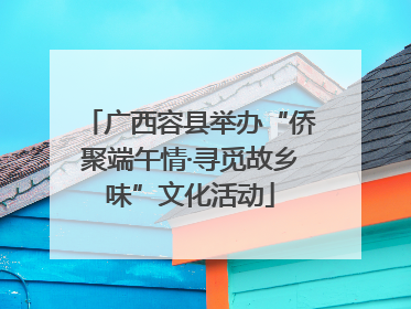 广西容县举办“侨聚端午情·寻觅故乡味”文化活动