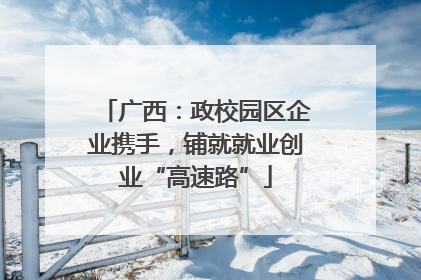 广西：政校园区企业携手，铺就就业创业“高速路”