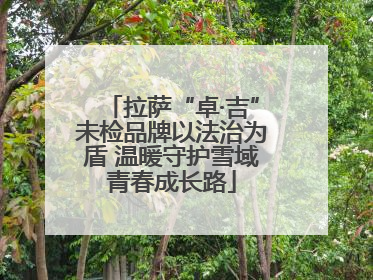 拉萨“卓·吉”未检品牌以法治为盾 温暖守护雪域青春成长路