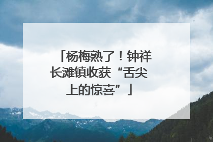 杨梅熟了！钟祥长滩镇收获“舌尖上的惊喜”