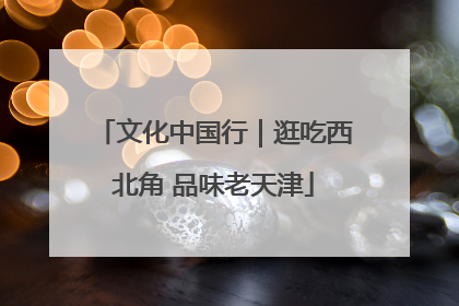 文化中国行｜逛吃西北角 品味老天津